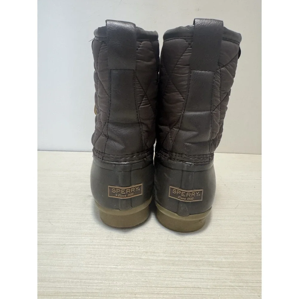 Sperry Men's Quilted Duck Boots –‎ Brown – Size 13 – Waterproof